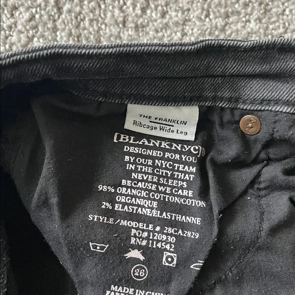 Blank NYC The Franklin Ribcage Wide Leg Jeans - Picture 3 of 6